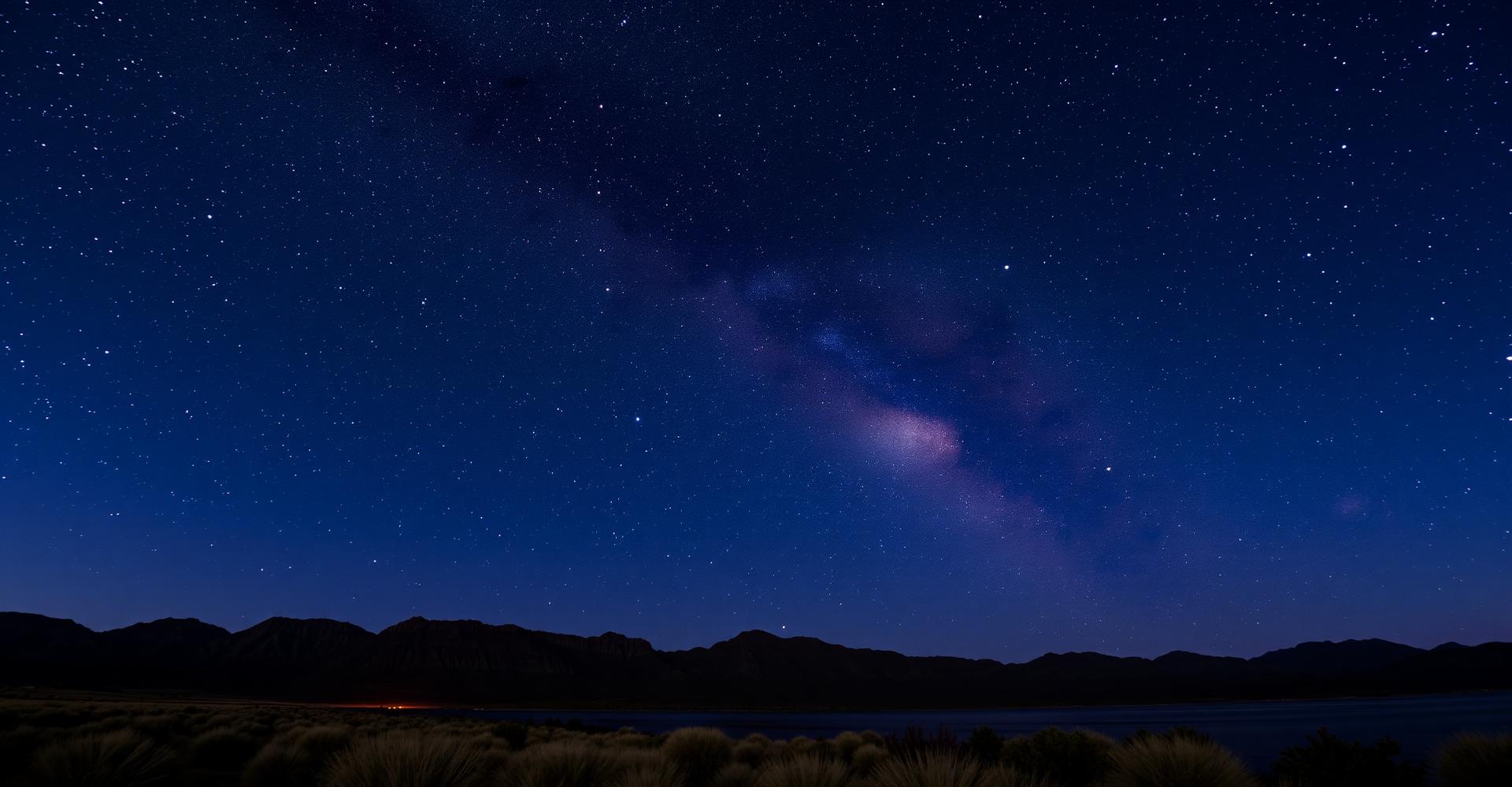 Starlit night sky over New Mexico